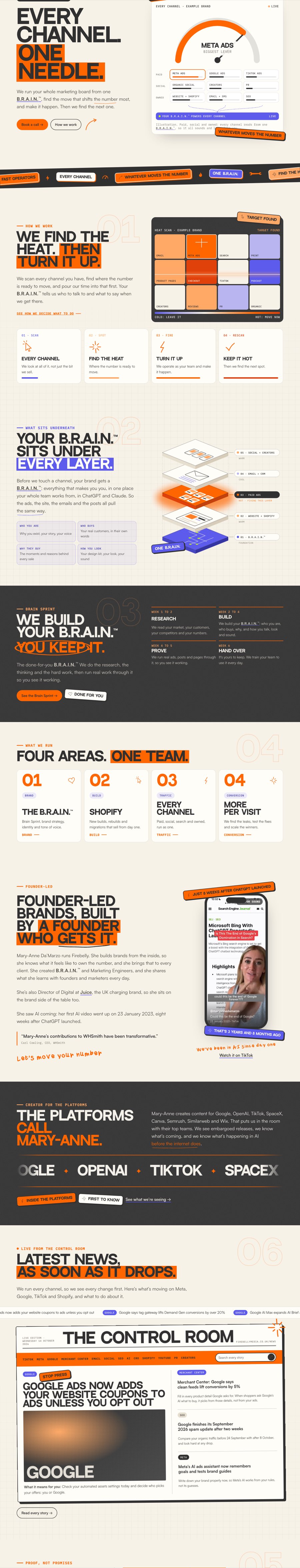 The Firebelly Media home page